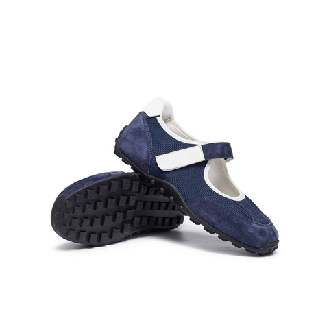 百丽时尚休闲玛丽珍鞋女2025秋新韩系魔术贴浅口休闲鞋B2815CQ5