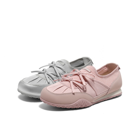 百丽芭蕾风网休闲鞋女2025夏新网面透气舒适鞋3QSB8BM5