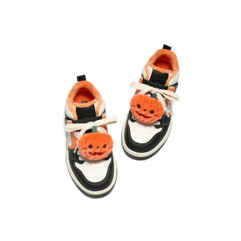 百丽时尚撞色高帮板鞋女童2025冬新商场同款绒毛球休闲鞋82130D85