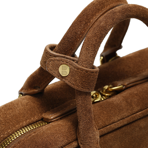 百丽包女2025冬新商场同款复古休闲单肩斜挎手提波士顿包X7471AX6