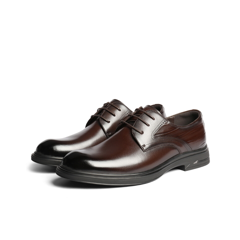 百丽英伦风商务皮鞋男2026新春商场款牛皮革通勤正装皮鞋8YJ01AM6