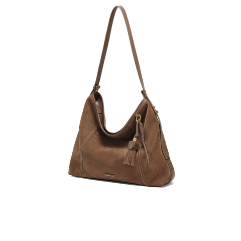 百丽包女25新款升级版流浪摩卡慵懒hobo单肩斜挎托特包Z9410AX6