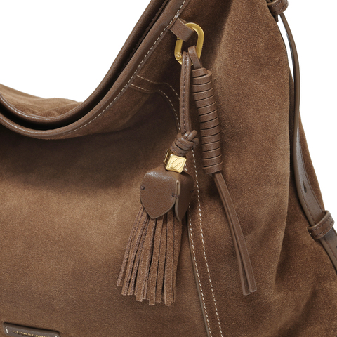 百丽包女25新款升级版流浪摩卡慵懒hobo单肩斜挎托特包Z9410AX6