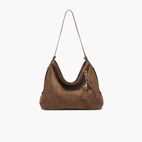 百丽包女25新款升级版流浪摩卡慵懒hobo单肩斜挎托特包Z9410AX6