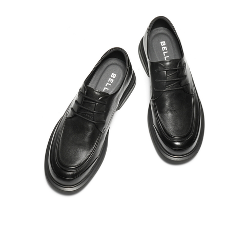 百丽舒适简约商务鞋男2026新款春季商场款牛皮革休闲皮鞋8YL01AM6