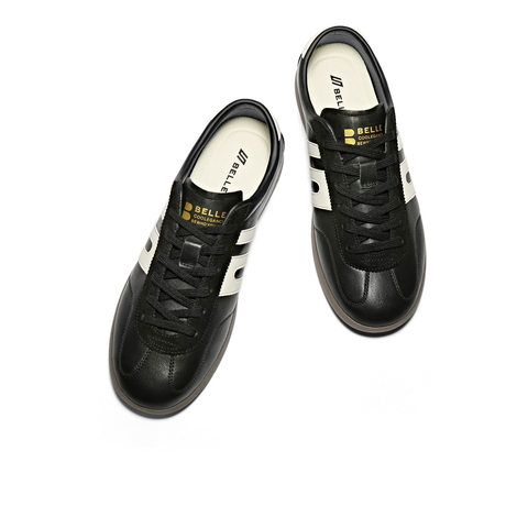 百丽时尚撞色休闲板鞋男2026新款春商场款复古潮搭德训鞋8ZE01AM6