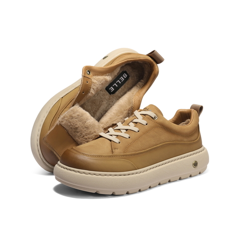 百丽复古潮搭工装鞋男2026新款春季商场同款厚底休闲板鞋8YH01AM6