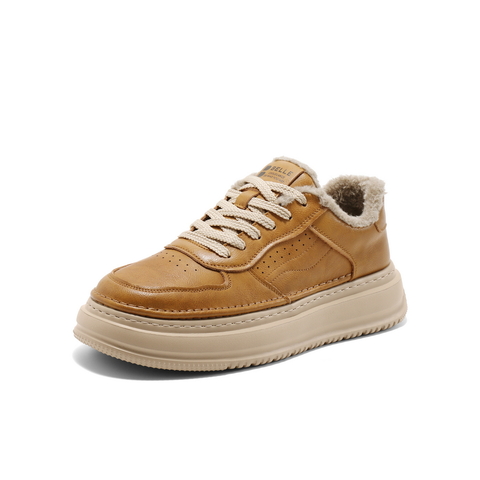 百丽厚底增高休闲板鞋男2026春新商场同款复古潮搭工装鞋8QZ01AM6