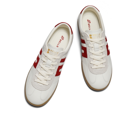 百丽时尚撞色休闲板鞋男2026新款春商场款复古潮搭德训鞋8ZE01AM6