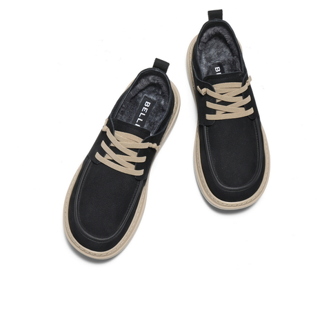 百丽厚底休闲鞋男2026新款春季商场同款牛皮革户外工装鞋8VD01AM6