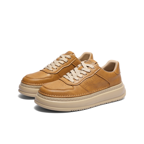 百丽厚底增高休闲板鞋男2026春新商场同款复古潮搭工装鞋8QZ01AM6