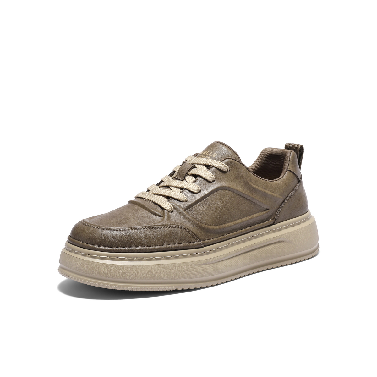 百丽复古潮搭工装鞋男2026新款春季商场同款厚底休闲板鞋8YN01AM6