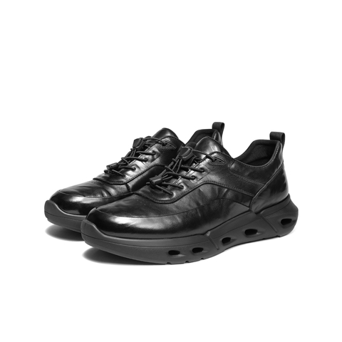 百丽户外休闲健步鞋男2026新款春季牛皮革舒适跑步运动鞋8YT01AM6