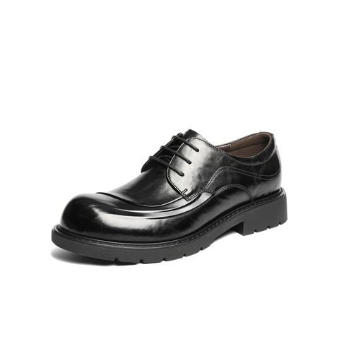 百丽英伦风休闲商务鞋男士2026新款春季牛皮通勤上班皮鞋A2274AM6