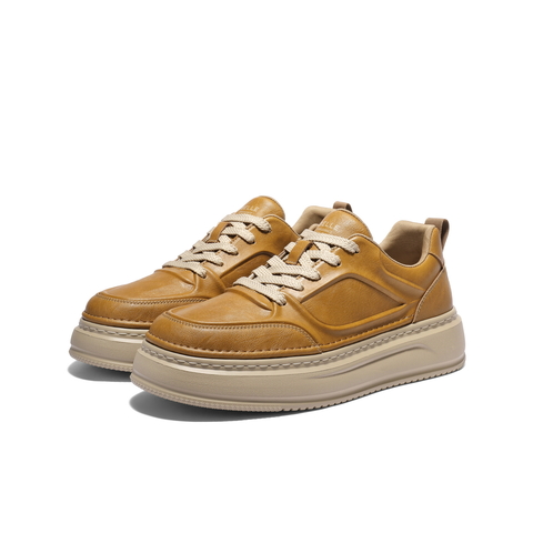 百丽复古潮搭工装鞋男2026新款春季商场同款厚底休闲板鞋8YN01AM6