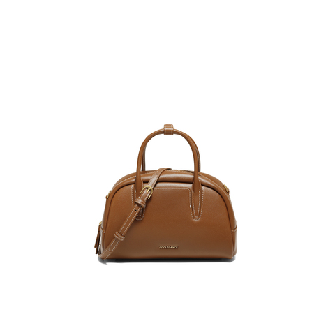 百丽包女25冬商场同款简约百搭牛皮单肩斜挎手提波士顿包BL881AX6