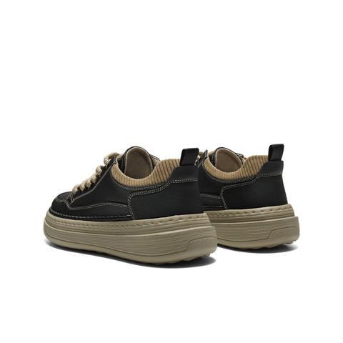 百丽复古潮搭休闲鞋男2026新春季商场款厚底增高工装板鞋8ZY01AM6