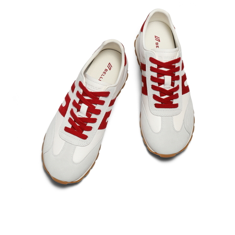 百丽复古撞色休闲运动鞋男2026新款春季商场款德训阿甘鞋8ZA01AM6