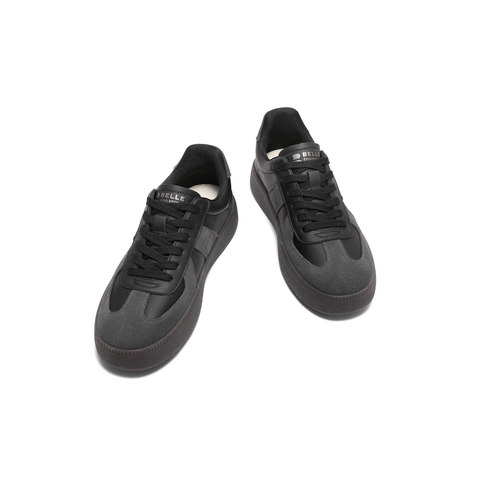 百丽潮搭休闲小白鞋男鞋2026春新复古运动德训鞋撞色板鞋A1703AM6