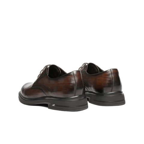 百丽英伦风商务皮鞋男士2026新款春季牛皮革通勤正装皮鞋A2297AM6