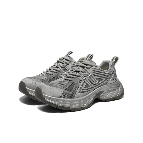 百丽蓝鲸老爹鞋男鞋2026春新复古潮搭厚底增高休闲运动鞋A2321AM6