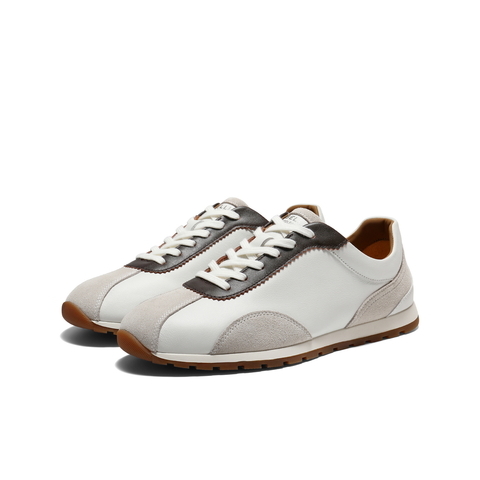 百丽复古潮搭休闲运动鞋男2026新款春季商场款德训阿甘鞋8ZG01AM6