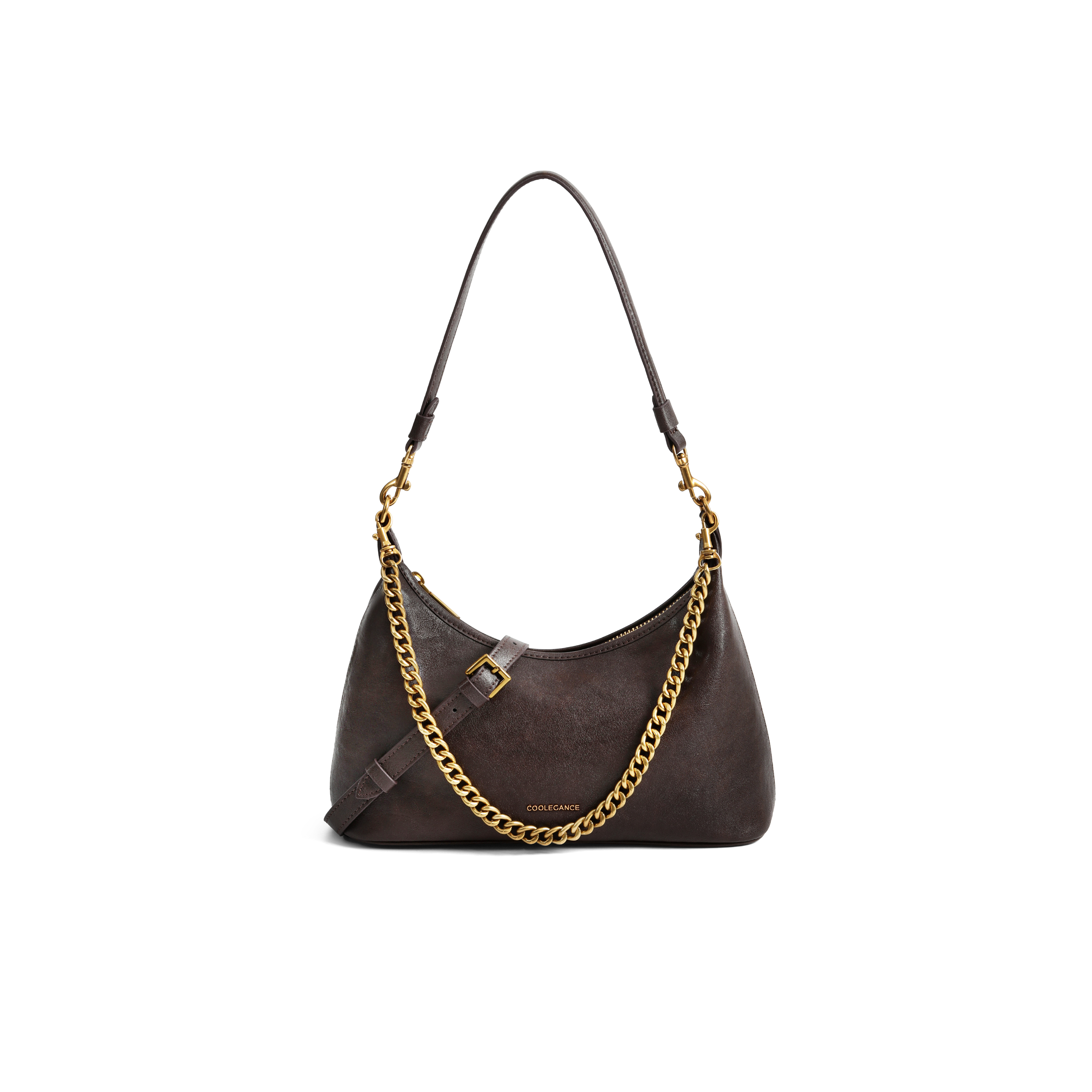 百丽包包女2025秋季新品复古通勤海鸥老花单肩斜挎腋下包XX7424AX6