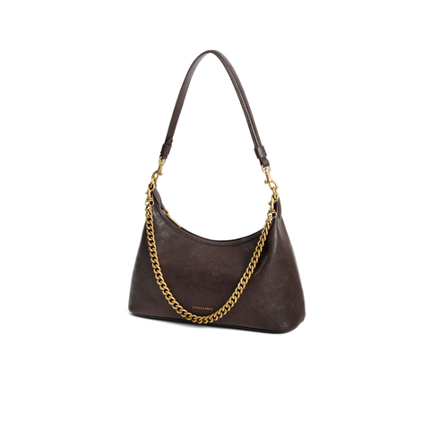 百丽包包女2025秋季新品复古通勤海鸥老花单肩斜挎腋下包XX7424AX6