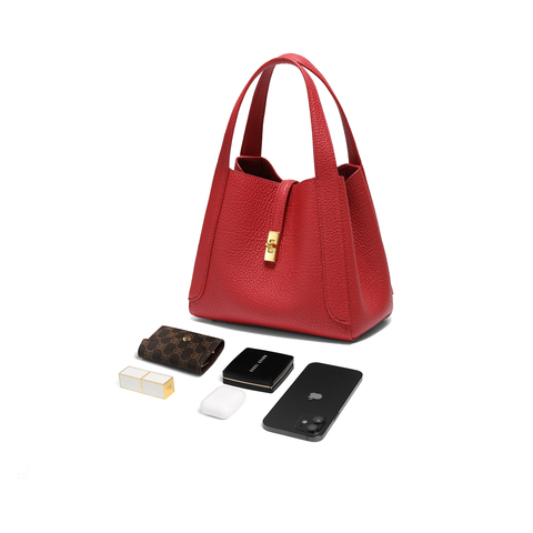 百丽包女2025冬新商场同款真皮通勤菜篮子单肩斜挎手提包BL878AX6