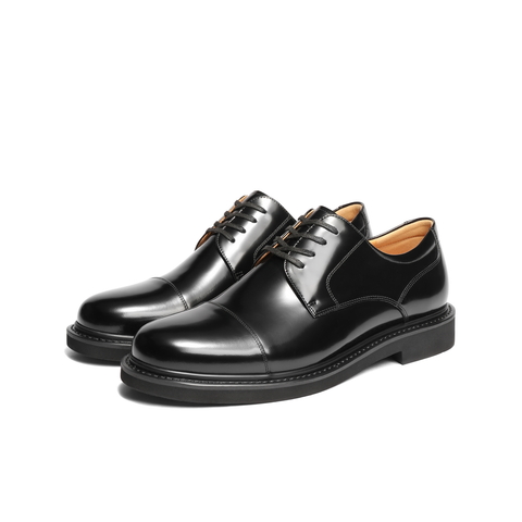 百丽三接头商务皮鞋男2026新款春商场款牛皮通勤正装皮鞋D6N06AM6