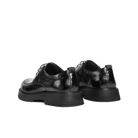 百丽办公通勤商务鞋男士春款牛皮革舒适厚底休闲皮鞋加绒A2118AM6