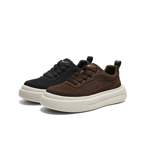 百丽厚底增高休闲板鞋男2026新款夏季舒适潮搭时尚帆布鞋A2330BM6