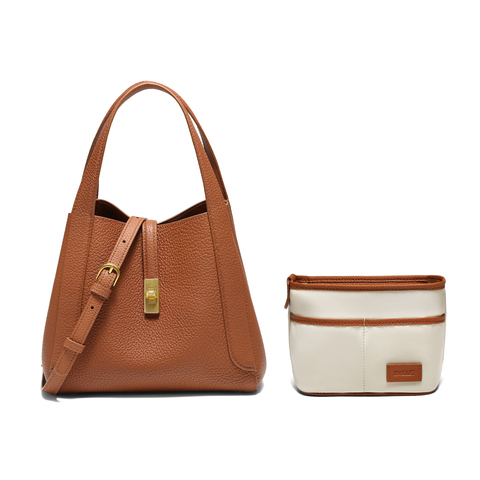 百丽包女2025冬新商场同款真皮通勤菜篮子单肩斜挎手提包BL878AX6