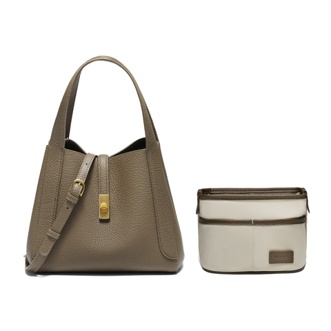 百丽包女2025冬新商场同款真皮通勤菜篮子单肩斜挎手提包BL878AX6