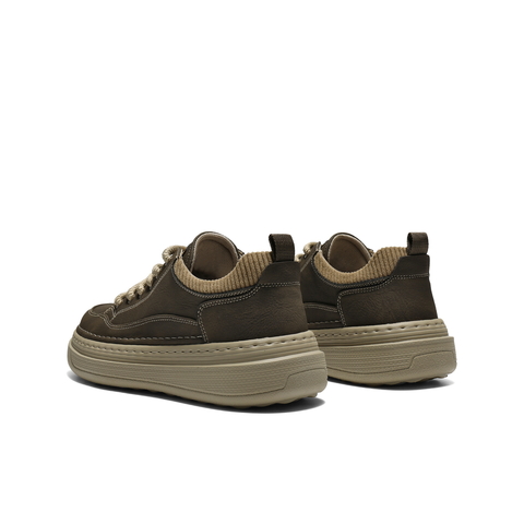 百丽复古潮搭休闲鞋男2026新春季商场款厚底增高工装板鞋8ZY01AM6