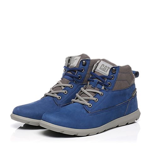 CAT/卡特专柜同款蓝色牛皮男休闲鞋活跃装备(Active)P719771