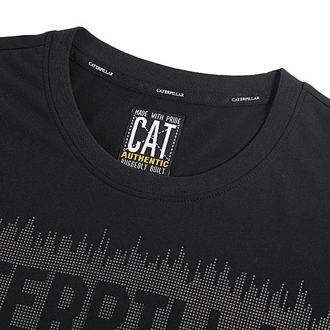 CAT/卡特秋冬款男深黑短袖T恤CG4MTSST101A09