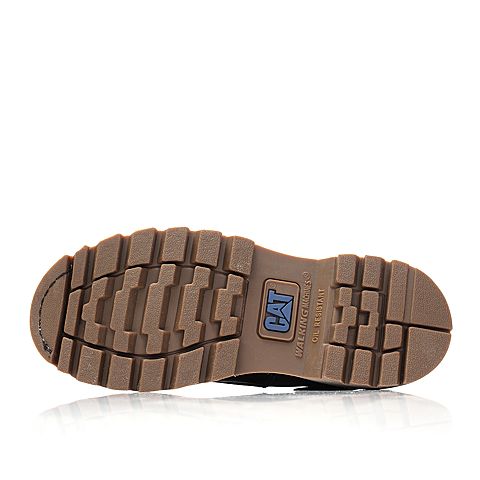 CAT/卡特秋冬酒红色牛皮革/织物/牛剖层革男户外休闲鞋P716717G3BDR27