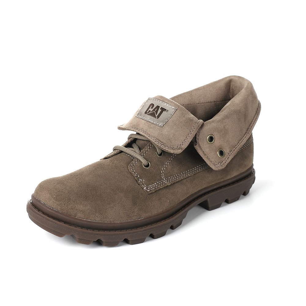 CAT/卡特秋冬褐色牛剖层革男户外休闲鞋粗犷装备(Rugged)P719920G3YDR62