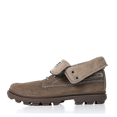 CAT/卡特秋冬褐色牛剖层革男户外休闲鞋粗犷装备(Rugged)P719920G3YDR62