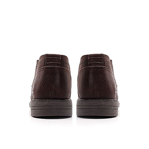 CAT/卡特秋冬咖色牛皮革/织物男户外休闲鞋粗犷装备(Rugged)P720596G3UMR36