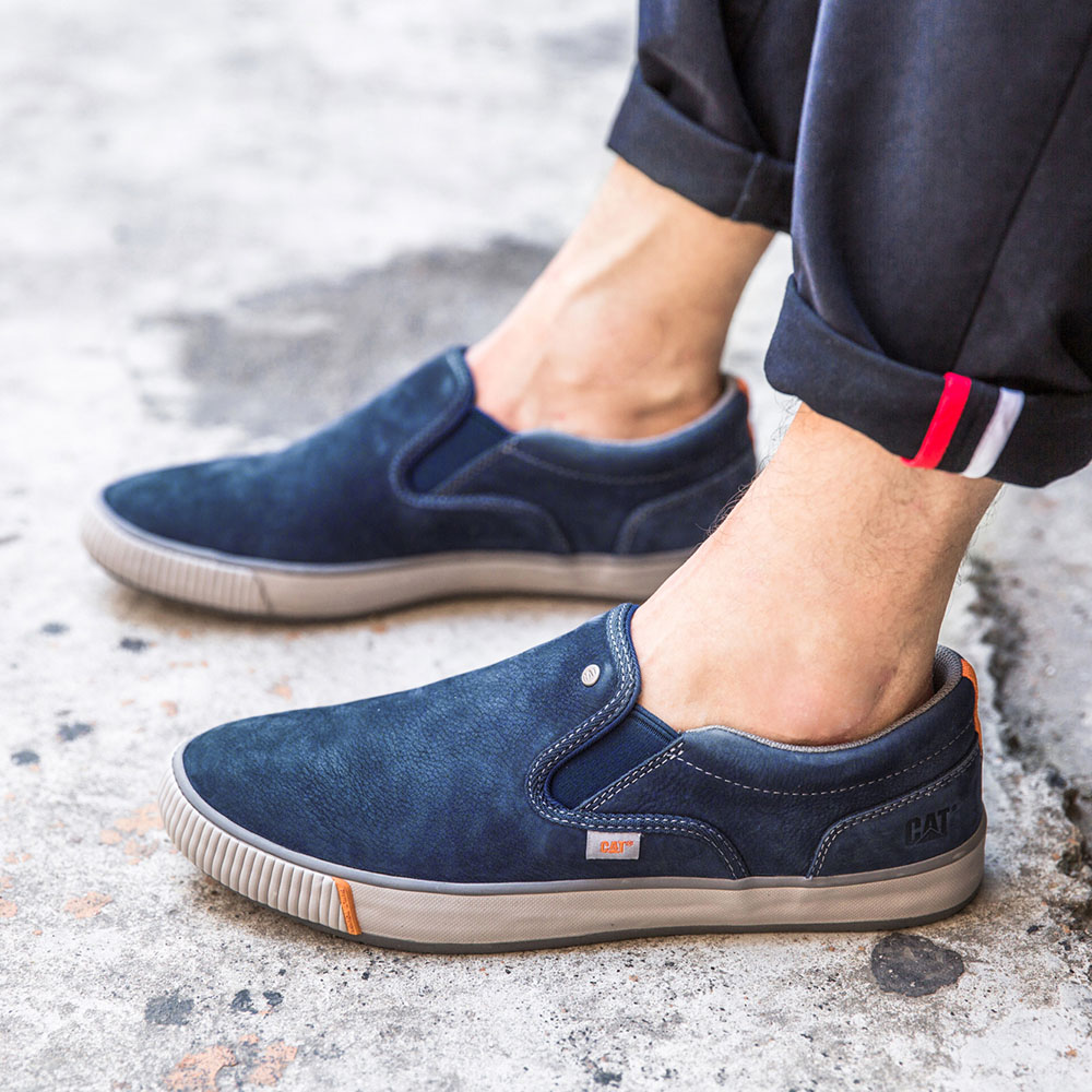 CAT/卡特秋冬暗蓝色牛皮男户外休闲鞋休闲装备P720539G3YMS76