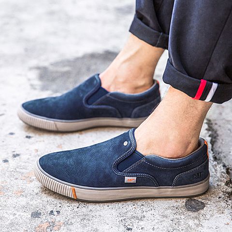 CAT/卡特秋冬暗蓝色牛皮男户外休闲鞋休闲装备P720539G3YMS76