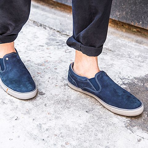 CAT/卡特秋冬暗蓝色牛皮男户外休闲鞋休闲装备P720539G3YMS76