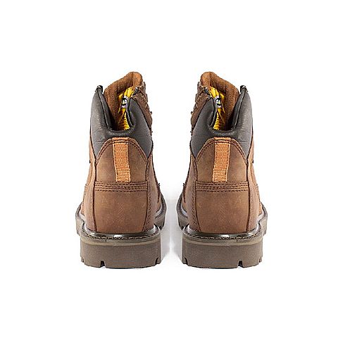 CAT/卡特秋冬棕色牛皮/织物男户外休闲靴粗犷装备P721714G3BDR36