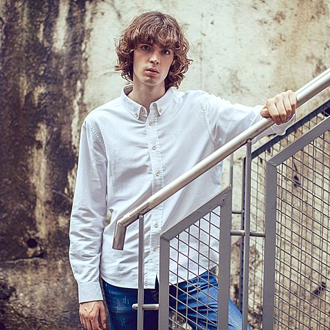 CAT/卡特秋冬款男装白色长袖衬衣CG5MSLSS408P10