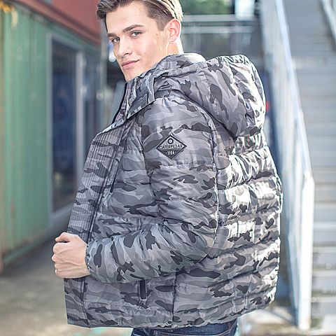 CAT/卡特秋冬款男装浅灰羽绒服CG6MODJK335P07