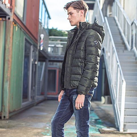 CAT/卡特秋冬款男装军绿羽绒服CG6MODJK335P99