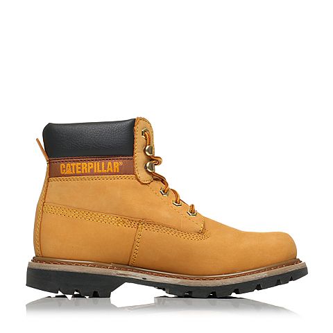 CAT卡特春夏季款亮黄牛皮革/合成革男士休闲靴P717692H1BDR44