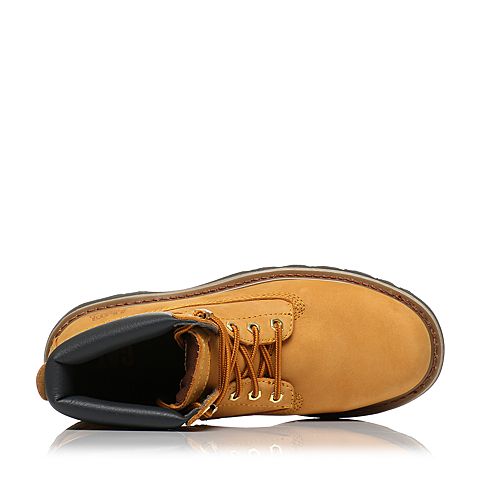 CAT卡特春夏季款亮黄牛皮革/合成革男士休闲靴P717692H1BDR44